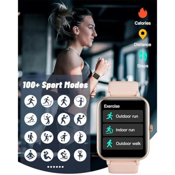 GRV Smart Watch Answer Dial Call,Smart Watches for Women Men with Heart Rate Monitor,Step Counter,Sleep Tracker,Sports Fitness Tracker Watch Call SMS Notification Smartwatch for Android iOS Phone