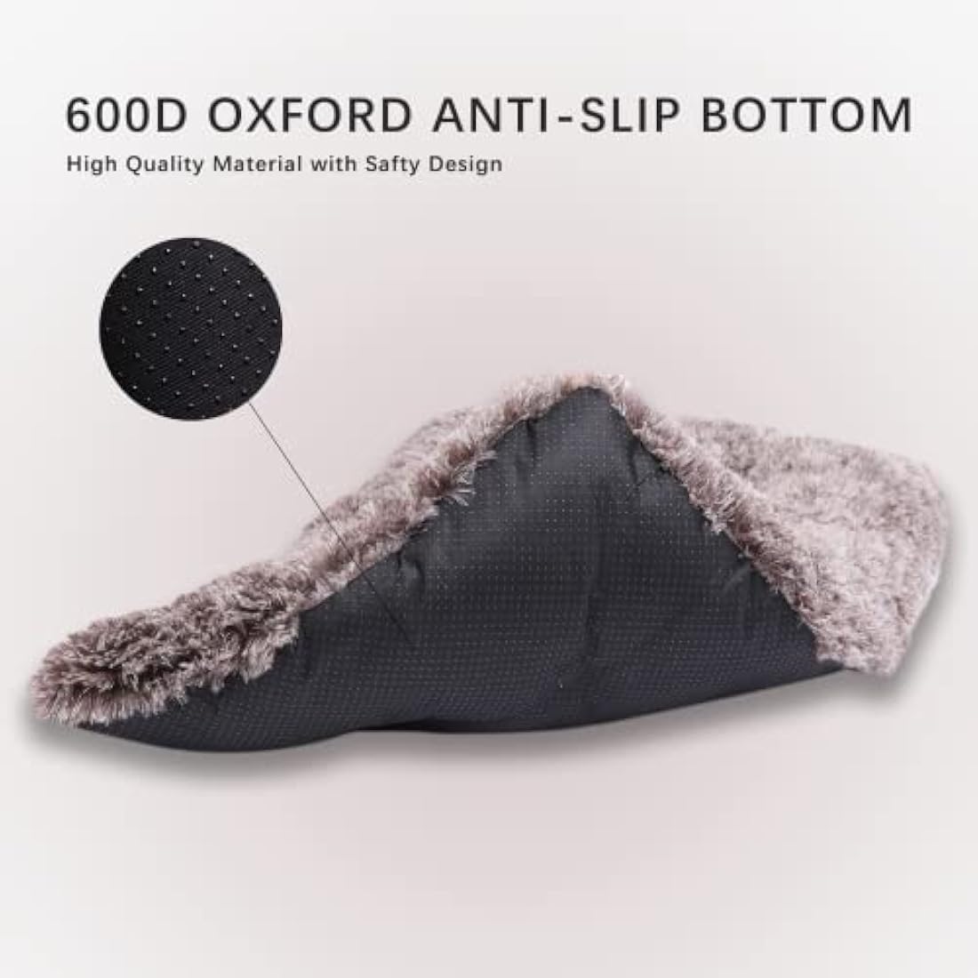 Jaspuriea Small Dog Bed Washable Dog Crate Mattress Calming Fluffy Anti Anxiety Dog Beds Deluxe Plush Dog Mat with Anti-Slip Bottom, Brown,60x45x6cm