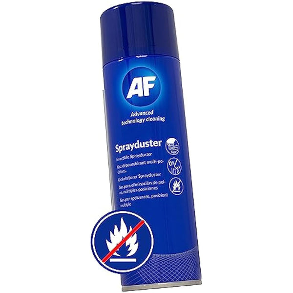 AF Professional Non Flammable Invertible Spray duster / Air Duster Compressed Gas Can Spray – For Office PC Cleaning / Keyboard Dust Cleaner / Industrial electronics / Fans etc. - 200ml, SDU200D