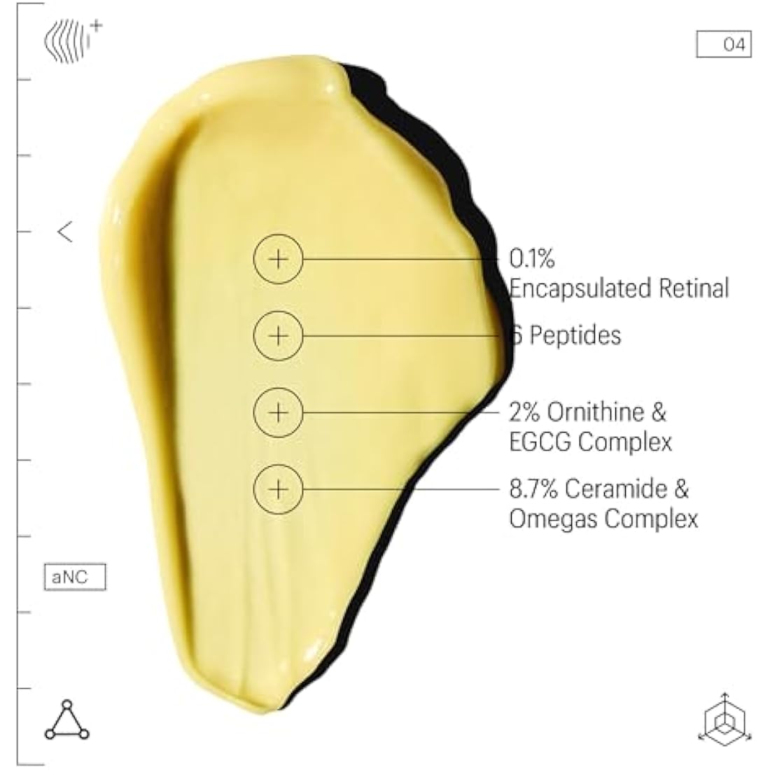 Allies of Skin Retinal 0.1% Peptides Repair Night Cream with Patented 0.1% Encapsulated Retinal, 6 Peptides, 2% Ornithine & EGCG Complex, 8.7% Ceramides & Omegas Complex