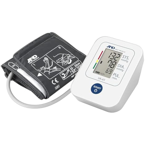 A&D Medical Blood Pressure Monitors BIHS Approved UK Blood Pressure Machine UA-611