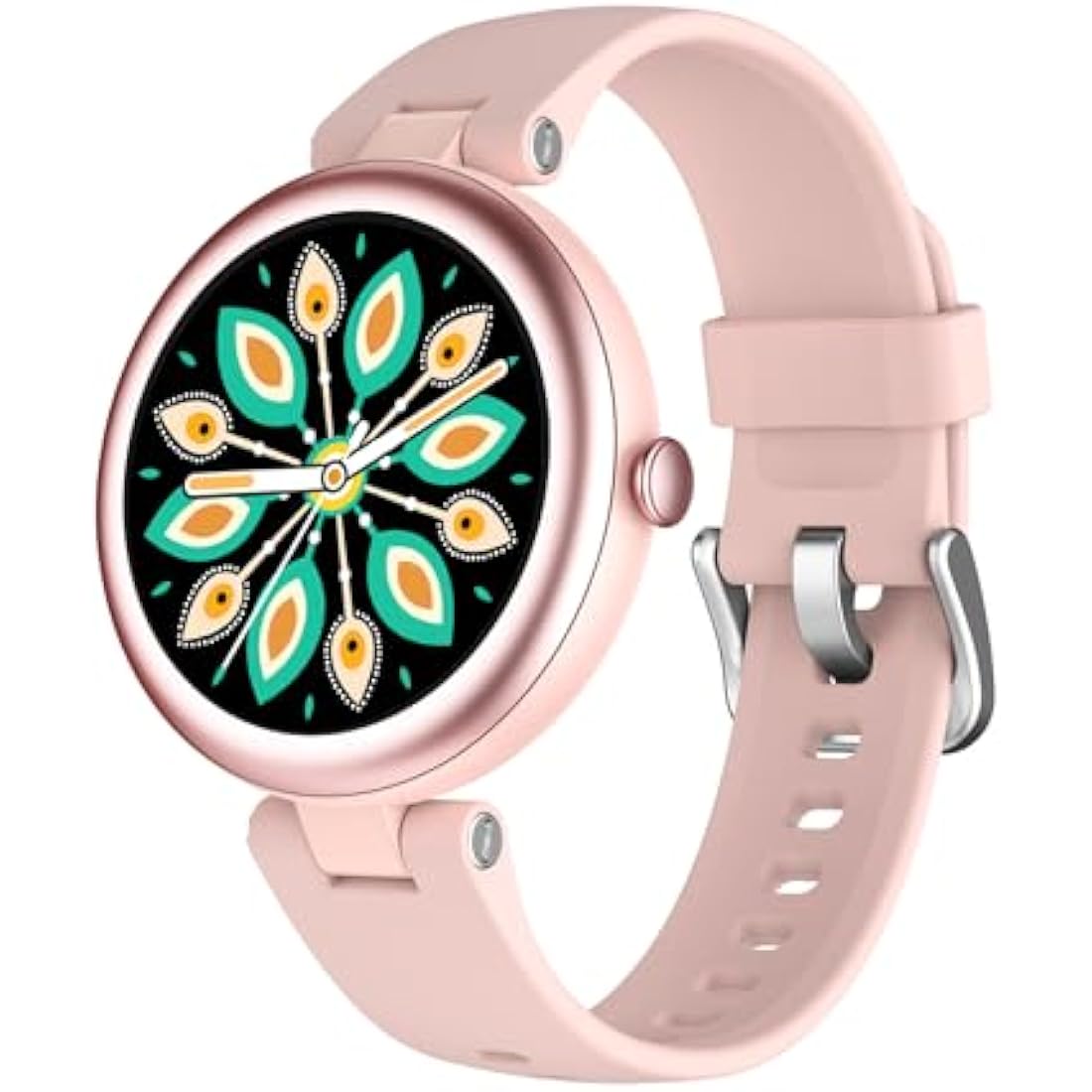 SHANG WING Lynn Smartwatches for Women,1.1inch Display Screen Fitness Watch for Women,Small Stylish Smart Watch with Pedometer Sleep Monitor SpO2-Monitor Heart Rate Fitness Watch for Android iOS