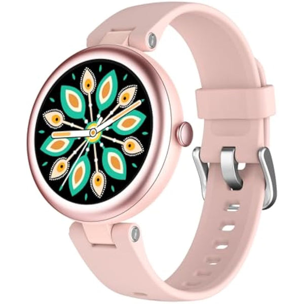 SHANG WING Lynn Smartwatches for Women,1.1inch Display Screen Fitness Watch for Women,Small Stylish Smart Watch with Pedometer Sleep Monitor SpO2-Monitor Heart Rate Fitness Watch for Android iOS