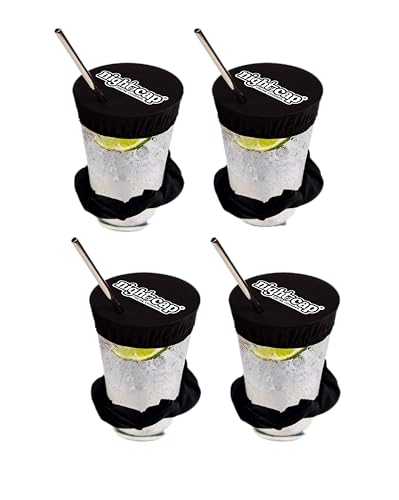 NightCap - The Original Drink Cover Scrunchie, as seen on Shark Tank - Anti Spike Drink Covers - Drink Protector Scrunchie for Women - Fits Most Cups