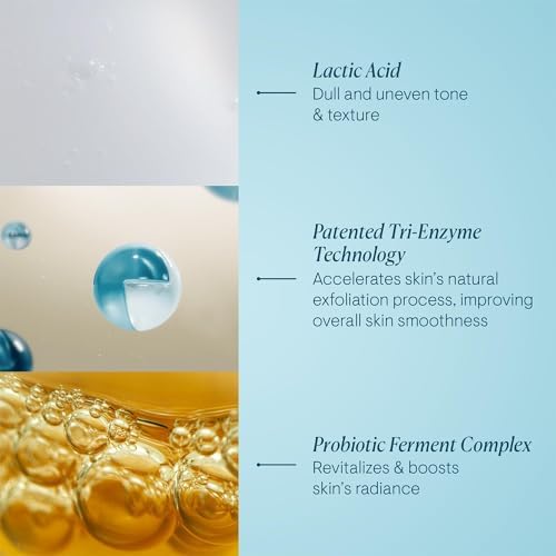 Elemis Dynamic Resurfacing Facial Pads, Exfoliating Face Wipes with Tri-Enzyme Technology, Gentle Exfoliating Rounds for Smooth, 60 Pads