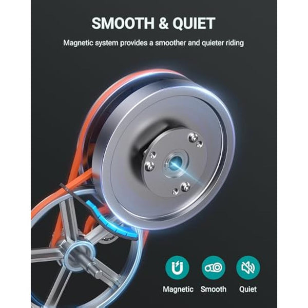 MERACH 4 in 1 Foldable Exercise Bike with Exclusive APP for Customizable Exercise Plans, 16-Level Magnetic Resistance Folding Stationary Exercise Bike, 300lbs Capacity and Comfortable Seat Cushion