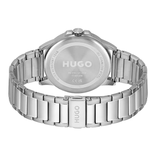 HUGO Analogue Quartz Watch for Men Collection #First - Available with Stainless Steel Bracelet or Leather Strap