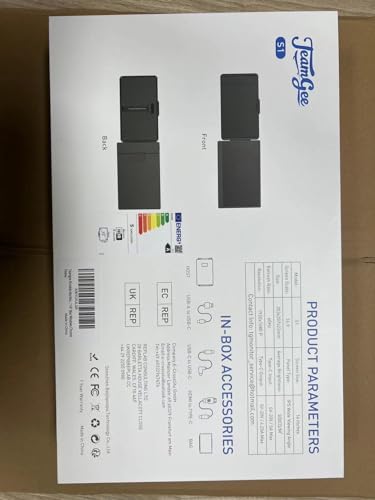 Teamgee 15.6” Laptop Screen Extender, 1080P FHD IPS Portable Monitor Compatible with 13”-17”Laptops, Slim Bezel-less Screen Extender with Detachable, Plug-Play for Mac, Windows, Android & Chrome