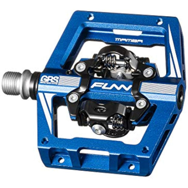 Funn Mamba S MTB Clipless Pedals, Double Sided Clip Compact Platform Mountain Bike Pedals, Compatible with SPD Cleats, 9/16-Inch CrMo Axle Bicycle Pedals for MTB/BMX/Gravel Cycling