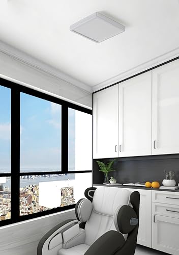 Eglo LED Outdoor Ceiling Light Argolis 2, Outside Light for Wall and Ceiling, Porch Lighting Made of White Metal and Plastic, Exterior lamp Warm