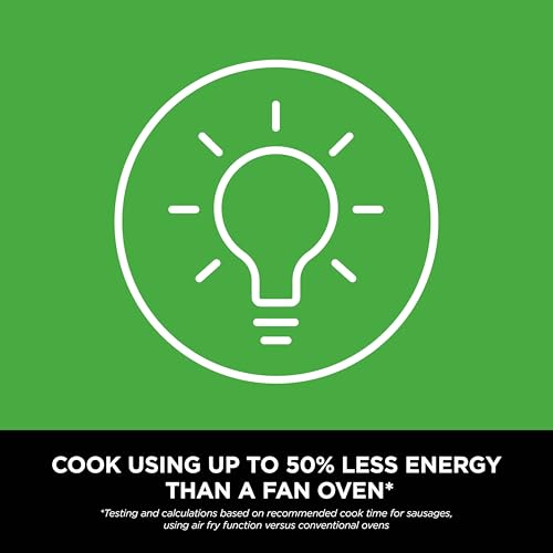 Ninja CRISPi Portable Air Fryer, 3.8L, 4-in-1: Air Fry, Roast, Keep Warm, Recrisp, Space Saving Compact Design, 2x Removable Glass Containers & Lids, 1700W, Cyber Space Blue FN101UKGY