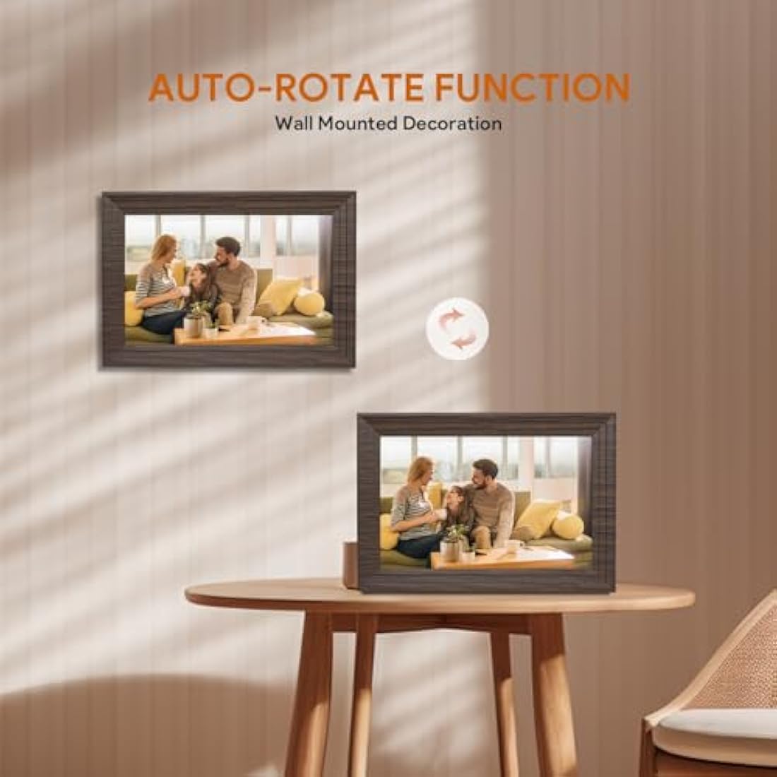 Aorpdd 10.1 Inch WiFi Cloud Digital Photo Frame, 1280 * 800 Resolution 16:10 HD IPS Touch Screen Display, 32GB Storage Space, Share Your Photos and Videos via Free Frameo at Anytime and Anywhere