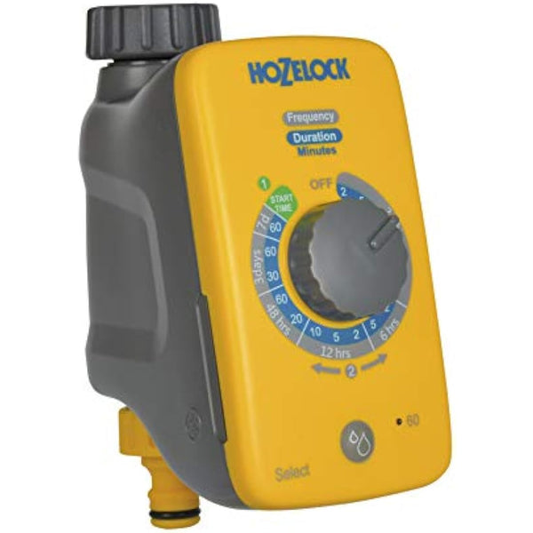 HOZELOCK - Watering Timer Select Controller : Automatic Watering, Easy To Use, 16 Pre-installed Programs, 2 to 60min Watering up to 4 Times A Day, Manual Watering Function [2220 1240]