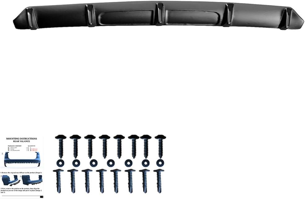 Oneway Rear Diffuser compatible with Audi SQ5/Q5 S-Line (FY) 2017-2020 - Gloss black