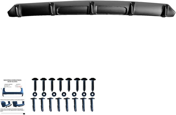 Oneway Rear Diffuser compatible with Audi SQ5/Q5 S-Line (FY) 2017-2020 - Gloss black