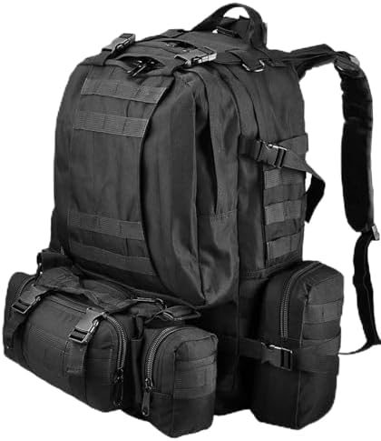 aiGear 55L Military Tactical Backpack | Lightweight Backpack Hiking Daypack | Rucksack with Molle System | for Outdoor Sports Trekking Hiking Travel Camping