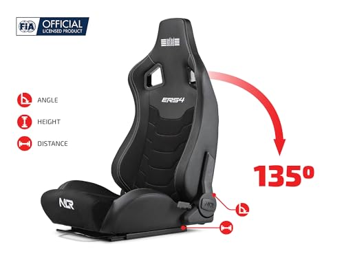 Next Level Racing ERS4 Elite Reclining Seat - PU Leather & Suede Edition (NLR-E053)