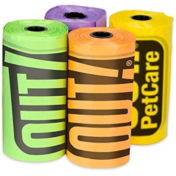 OUT! Dog Poo Bags, Strong, Leak Proof Dog Waste Bags 120 Green Bags