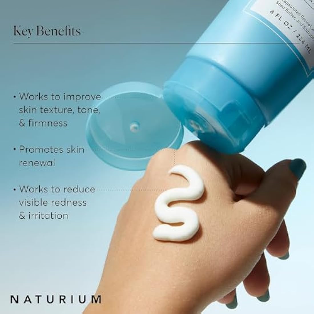 Naturium Skin-Renewing Retinol Body Lotion, Advanced Firming Anti-Ageing Skin Care, with Encapsulated Retinol & Shea Butter | 8 FL OZ / 234 ML