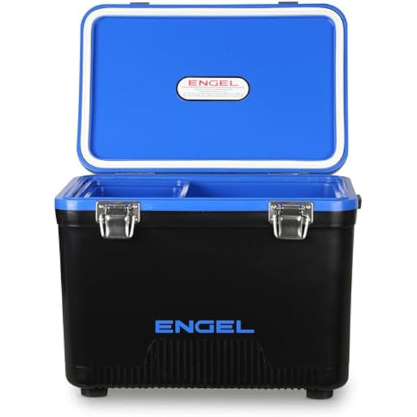 ENGEL Cooler Box 12.3 L - Leak-Proof, Air Tight, Drybox Cooler for Camping, Fishing, Hiking,Picnic - Mini Ice Boxes Large Enough for 15 Cans, 38 x 25.4 x 28.5 CM Small Cool Box for Drinks and Food