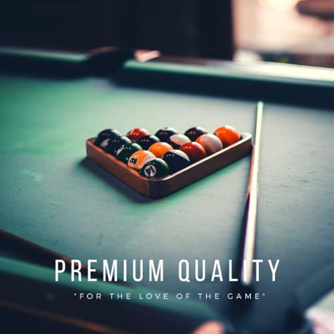 ELITER SPORTS ® - Professional American Pool Billiard Balls Set - 2-1/4" - 16 Billiards Accessories - Made of Pure Resin 5A Grade