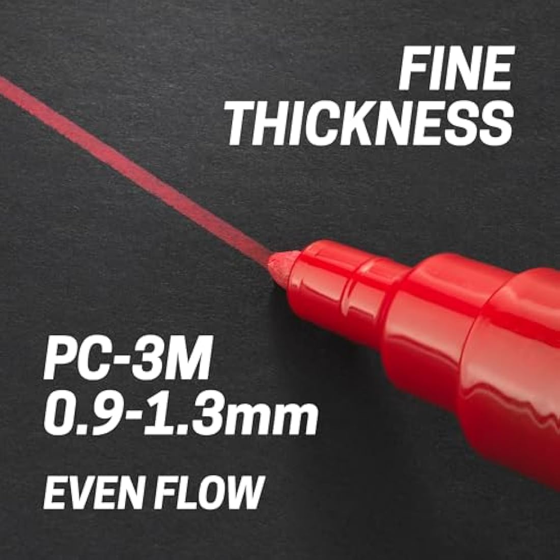 Posca Pens PC-3M Fine Acrylic Felt Tip Coloured Permanent Paint Markers for Adults and Kids. Perfect for Colouring, Fabric, Graffiti, Watercolour, Outline Drawing, Window and Glass Art. 16 Pack