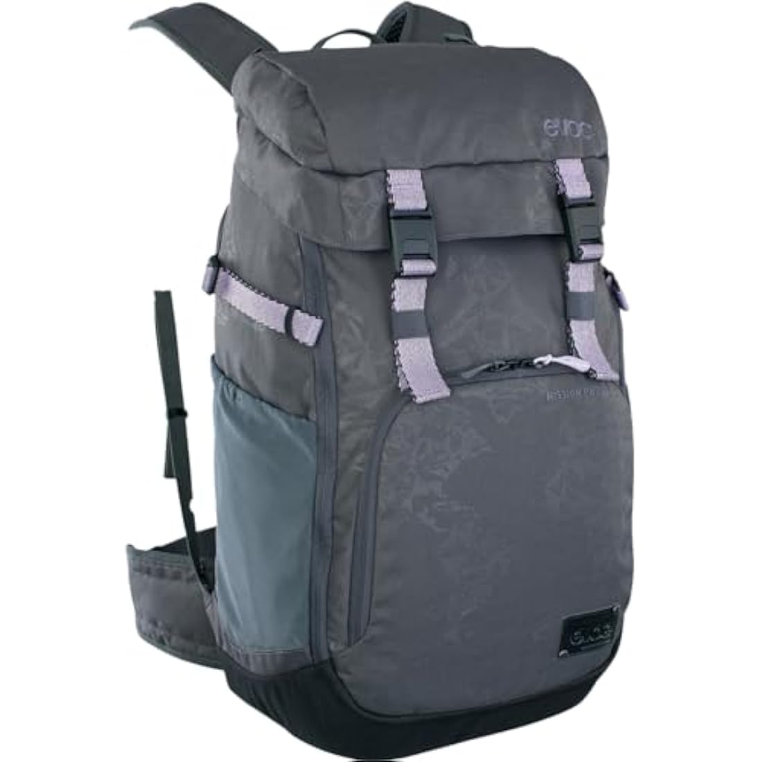 EVOC MISSION PRO 28l travel backpack, everyday rucksack for digital nomads (Volume: 28 l, AIR PAD SYSTEM, quick access to laptop and tablet compartment, magnetic quick release), Multicoloured