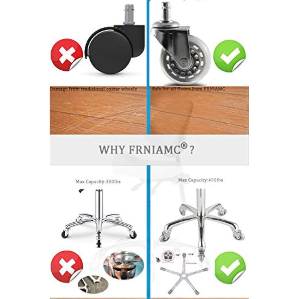 FRNIAMC Professional Saddle Stool with Wheels Ergonomic Swivel Height Adjustable for Clinic Dentist Beauty Salon Tattoo Office (Camel)