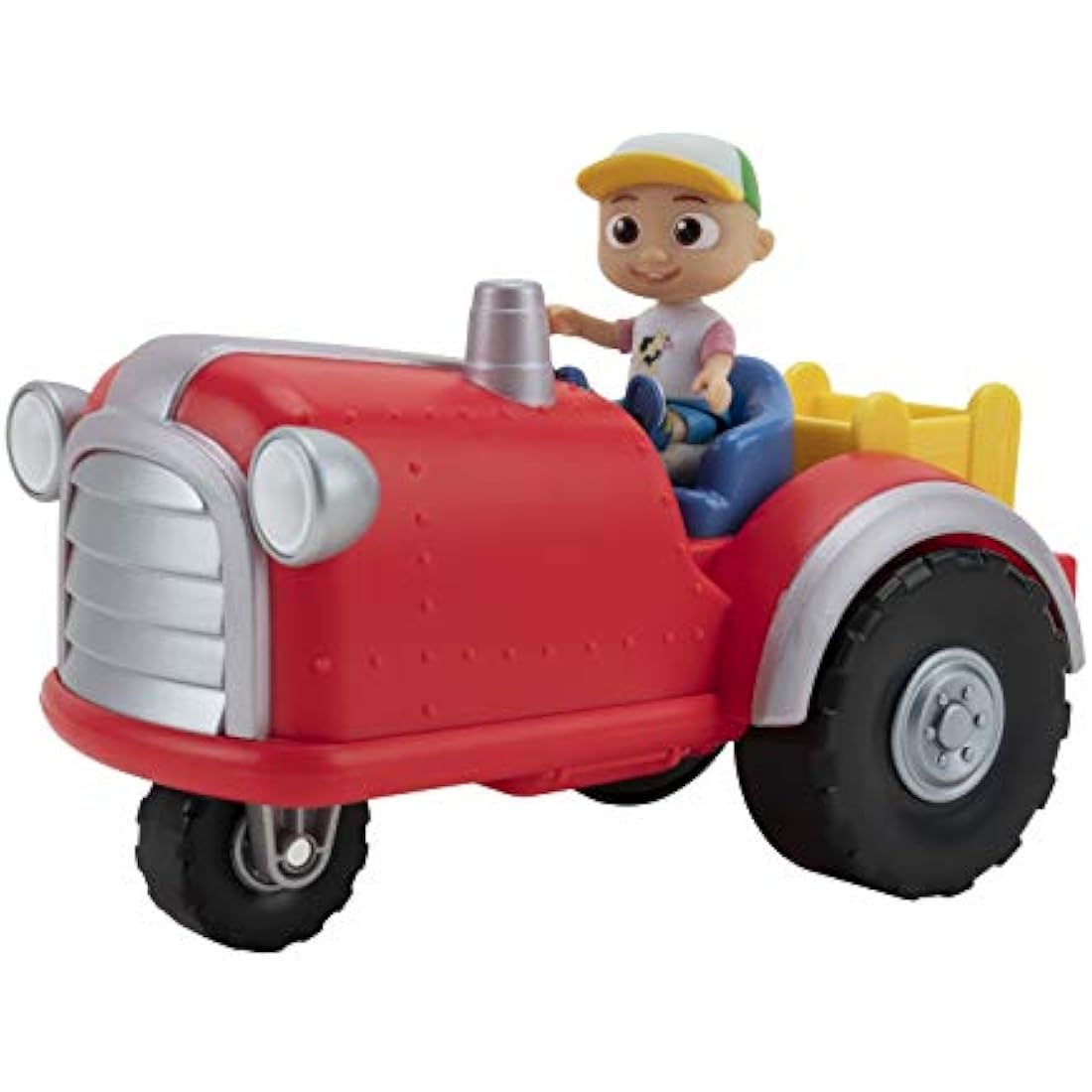 CoComelon Musical Tractor with Sounds & Exclusive 3-inch Farm JJ toy, Play a Clip of “Old MacDonald” song plus more Sounds and Phrases