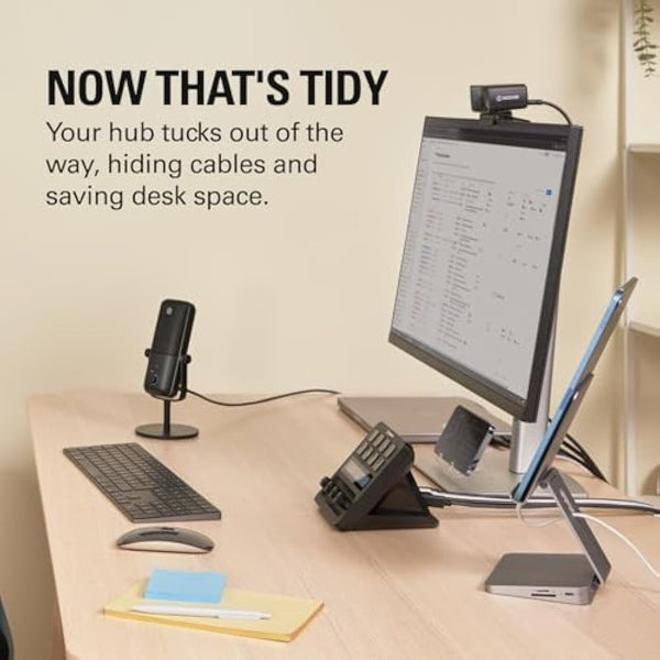 Elgato USB Hub – For Stream Deck +, 2 USB-C Ports/2 USB-A Ports, Power Delivery, SD/microSD Card Reader – USB-C, Mac/PC, Stream Deck & Power Supply Not Included