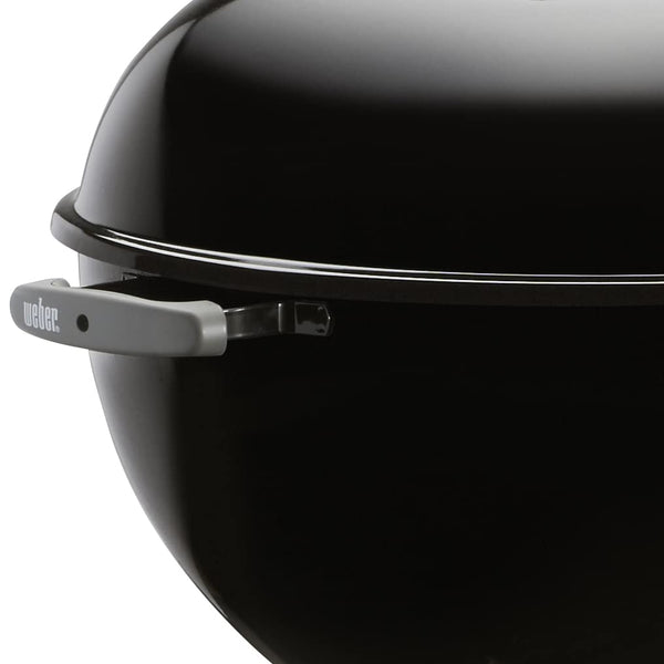 Weber Original Kettle Charcoal Grill, Ø 57cm Grill Area, BBQ Grill with Porcelain-Enamelled Lid & Bowl, Lid Thermometer, One-Touch Cleaning System - Black (14101004)