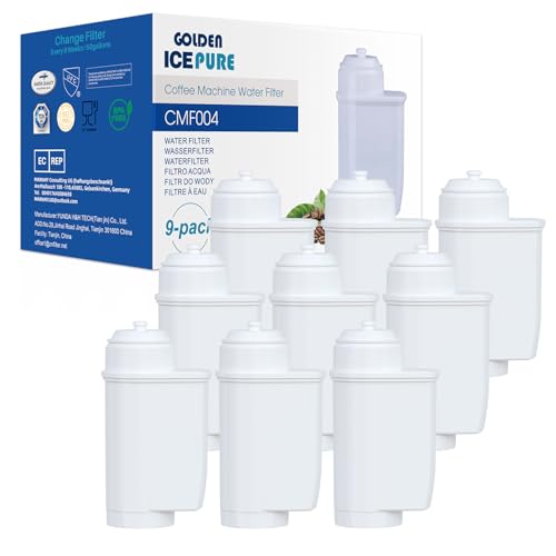 GOLDEN ICEPURE Coffee Machines Water Filter Compatible with Siemens EQ Series Water Filters, EQ3/EQ6/EQ9, EQ500, S700, Brita Intenza 575491, Bosch