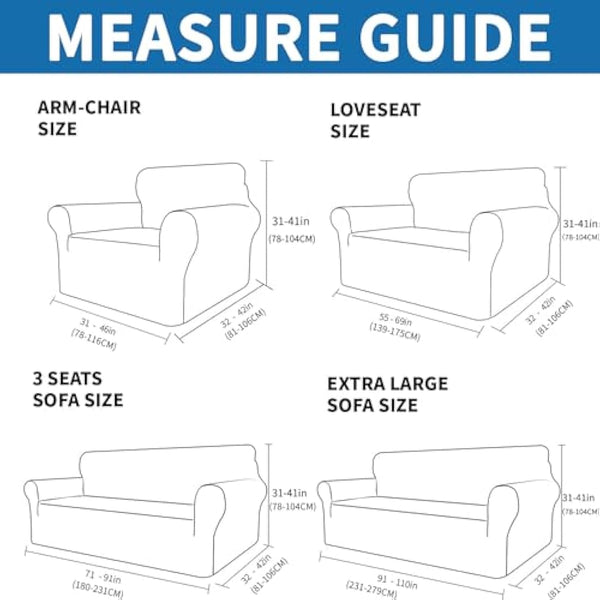 XINEAGE High Stretch Sofa Covers 4 Seater Latest Jacquard Extra Large Couch Covers for Dogs Pet 1 Piece Sofa Slipcovers Living Room Non Slip Couch Furniture Protector Washable (4 Seater, Black)