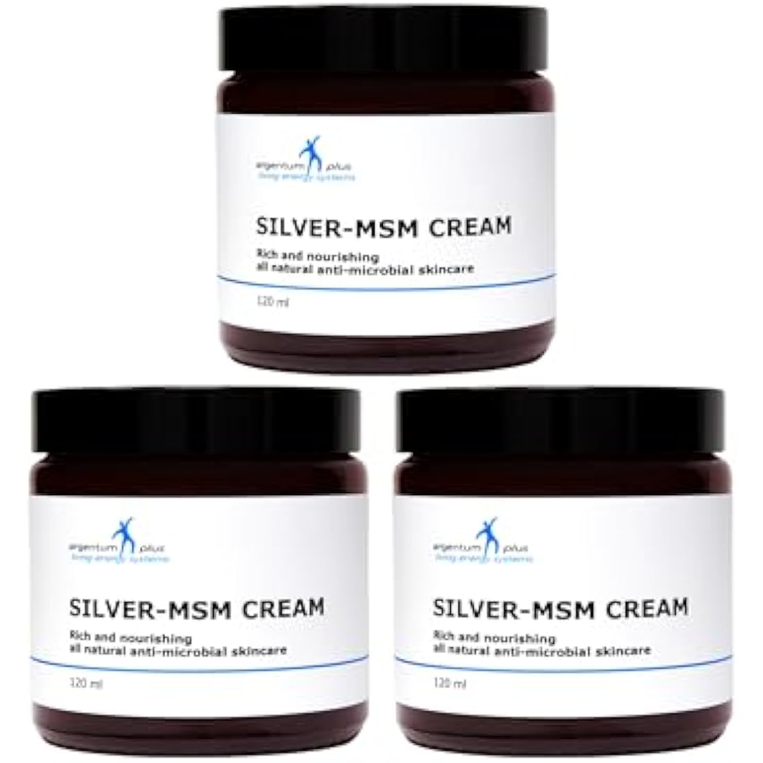 argentum plus - Silver-MSM Cream 3 x 120 ml