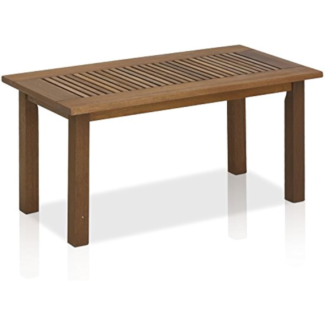 Furinno Tioman Hardwood Outdoor Coffee Table in Teak Oil, Natural