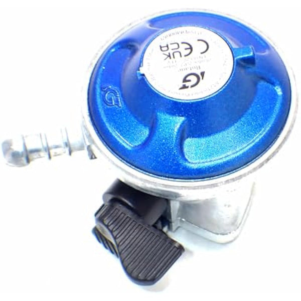 IGT 21mm 28mbar Butane Gas Regulator for 21mm Cylinders - Ideal for Caravans, BBQ, Camping & Mobile Heaters - 1.5kg/hr - 0.26kg