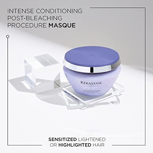 Kérastase Blond Absolu, Intense Conditioning Hair Mask, For Sensitised Lightened or Highlighted Hair, Ideal for Post-Bleaching, With Hyaluronic Acid & Edelweiss Flower, Masque Cicaextreme, 200ml