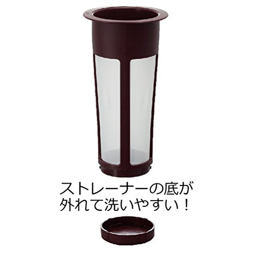 Hario Cold Brew Coffee Pot Mizudashi 1000ml, 1 liters, Brown, Large