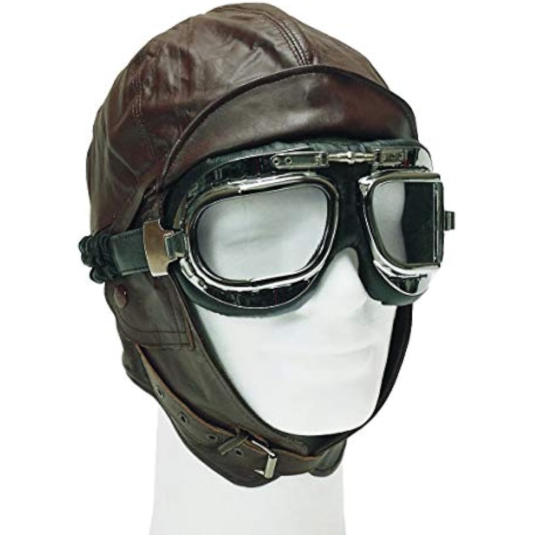 Mil-Tec Flight Leather Hood Black