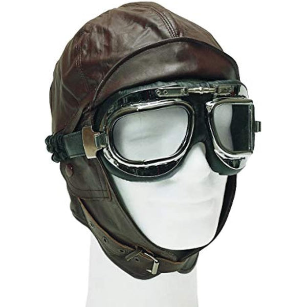 Mil-Tec Flight Leather Hood Black