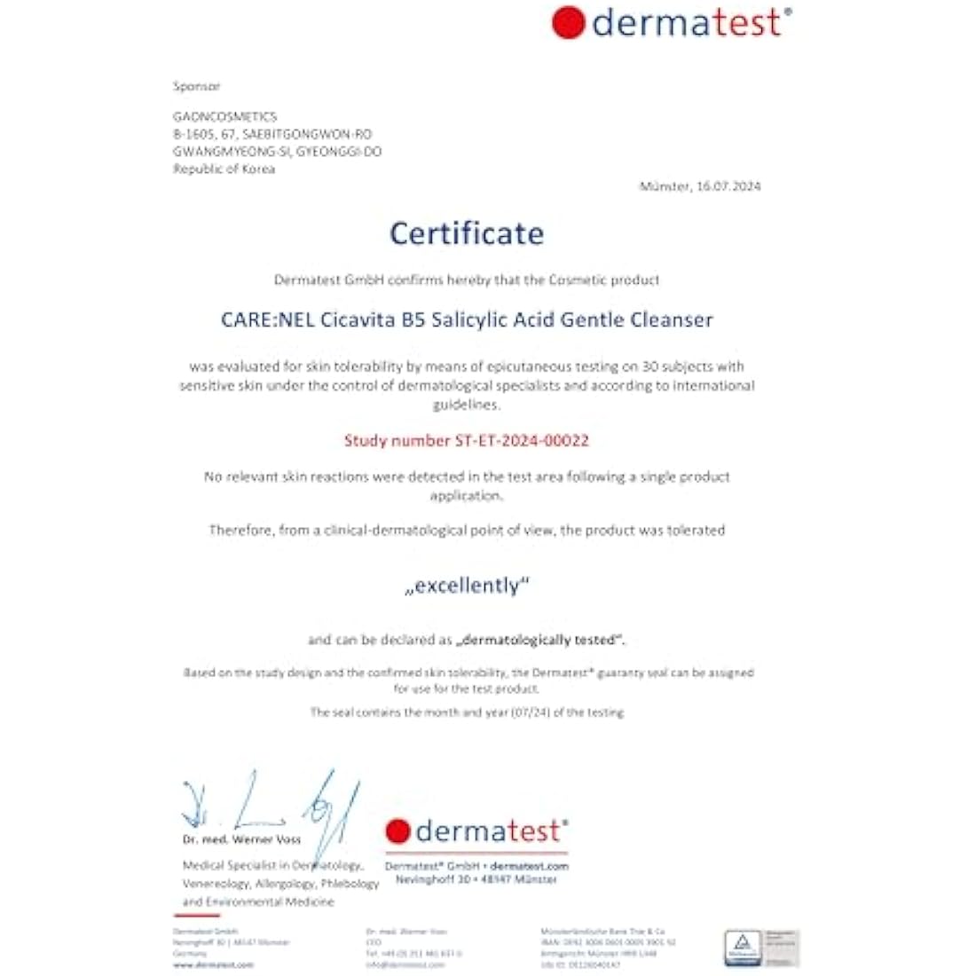 Facial Cleanser Centella Asiatica, Salicylic Acid, Tranexamic Acid Hyperpigmentation Treatment Cicavita B5 150ml