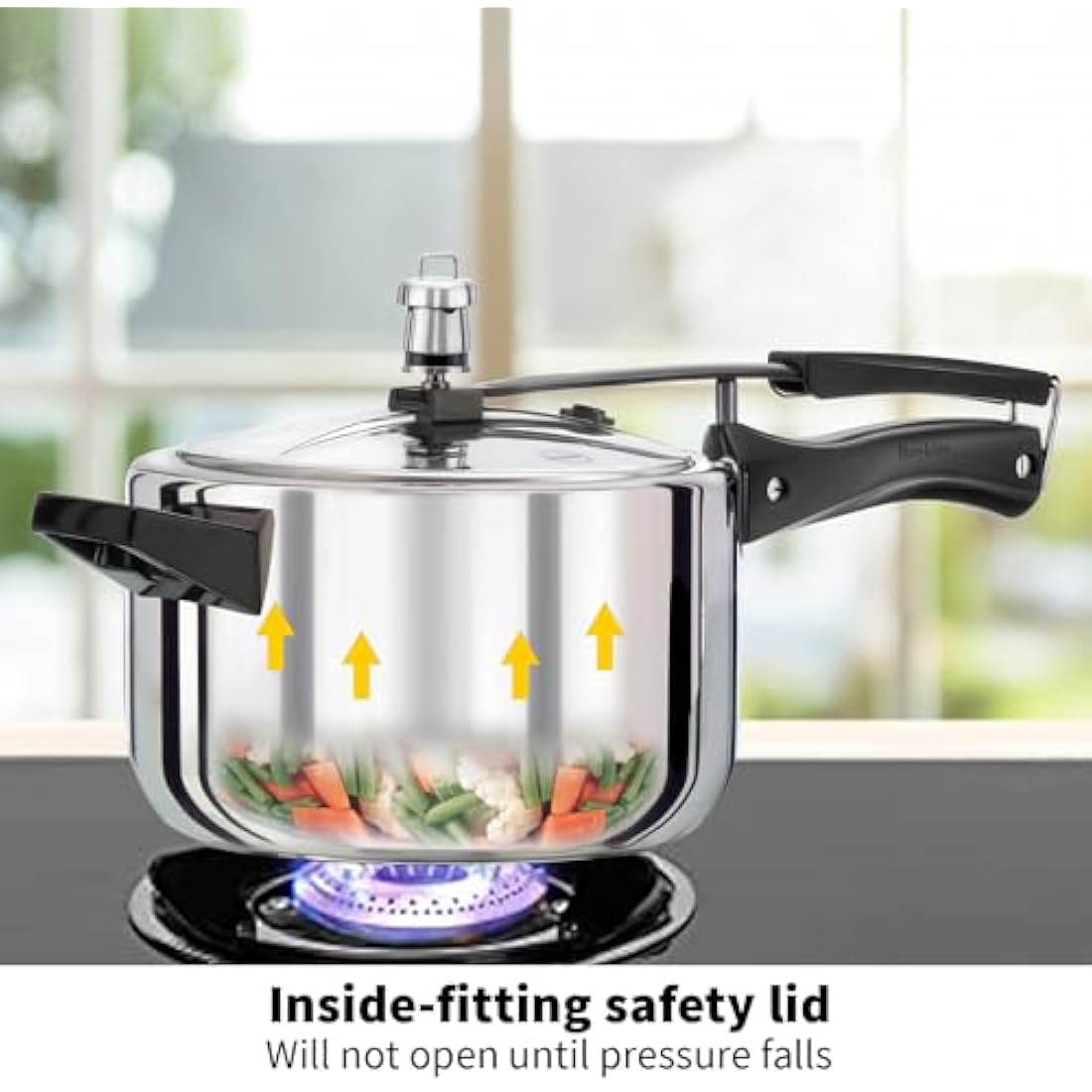 Hawkins B45 Pressure Cooker, 4 Litre, Silver