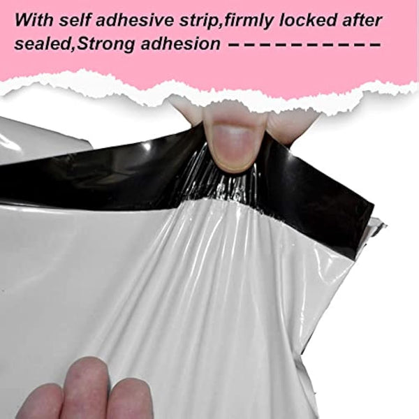 Mailing Postal Bags Self-Seal Closure - 6''x9''(152×228mm) - 100 Mixed Mailing Postal Self-Seal Closure Plastic Bags - Waterproof Plastic Envelopes for Posting