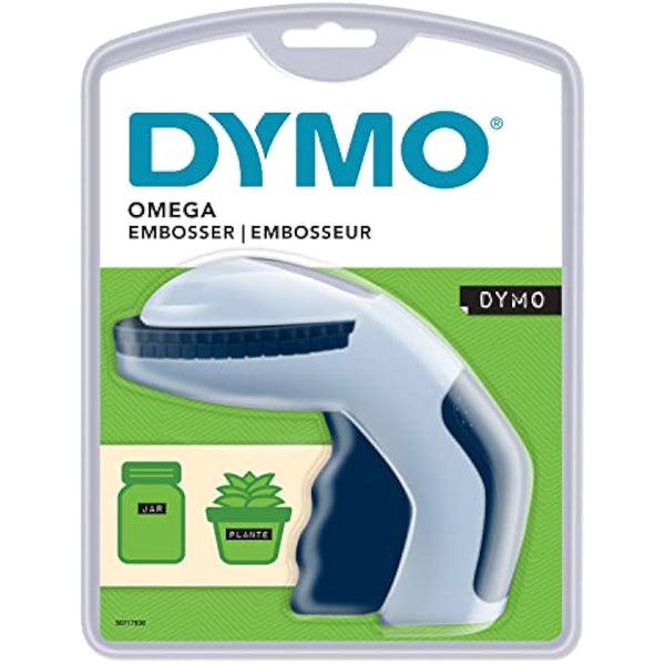 Dymo S0717930 Omega Home Embossing Label Maker, Grey and Navy, Embosser