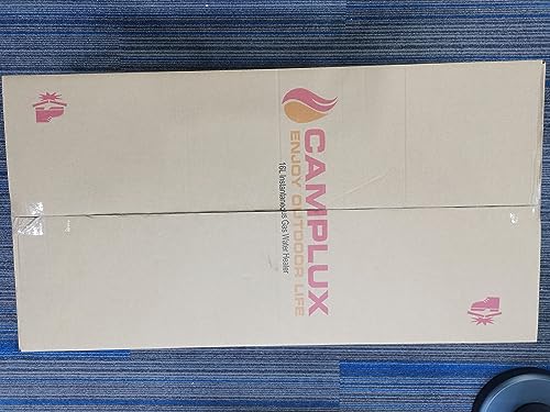 CAMPLUX Gas Water Heater 20 litres, Instant LPG Water Heater for Garden Shower, RV, Tiny House, ECO/Full Mode, BW Series BW528B