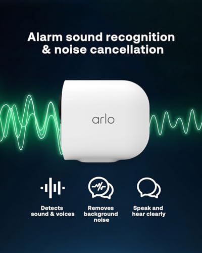 Arlo Ultra 2 Security Camera Outdoor, 4K UHD, Wireless CCTV, 6-Month Battery, Colour Night Vision, Weatherproof, Bright Spotlight, 2-Way Audio, 2 Cam Kit, Arlo Secure Trial Included, Black