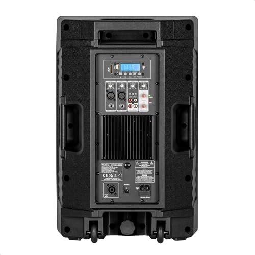 Ibiza - XTK8A-MKII- Active 8"/20cm SONO Speaker- 25mm Compression Tweeter- Bass Reflex System- USB, SD, Bluetooth- TWS- Handle and Wheels- NEW VERSION- Black- Parties, events,clubs,conferences,karaoke