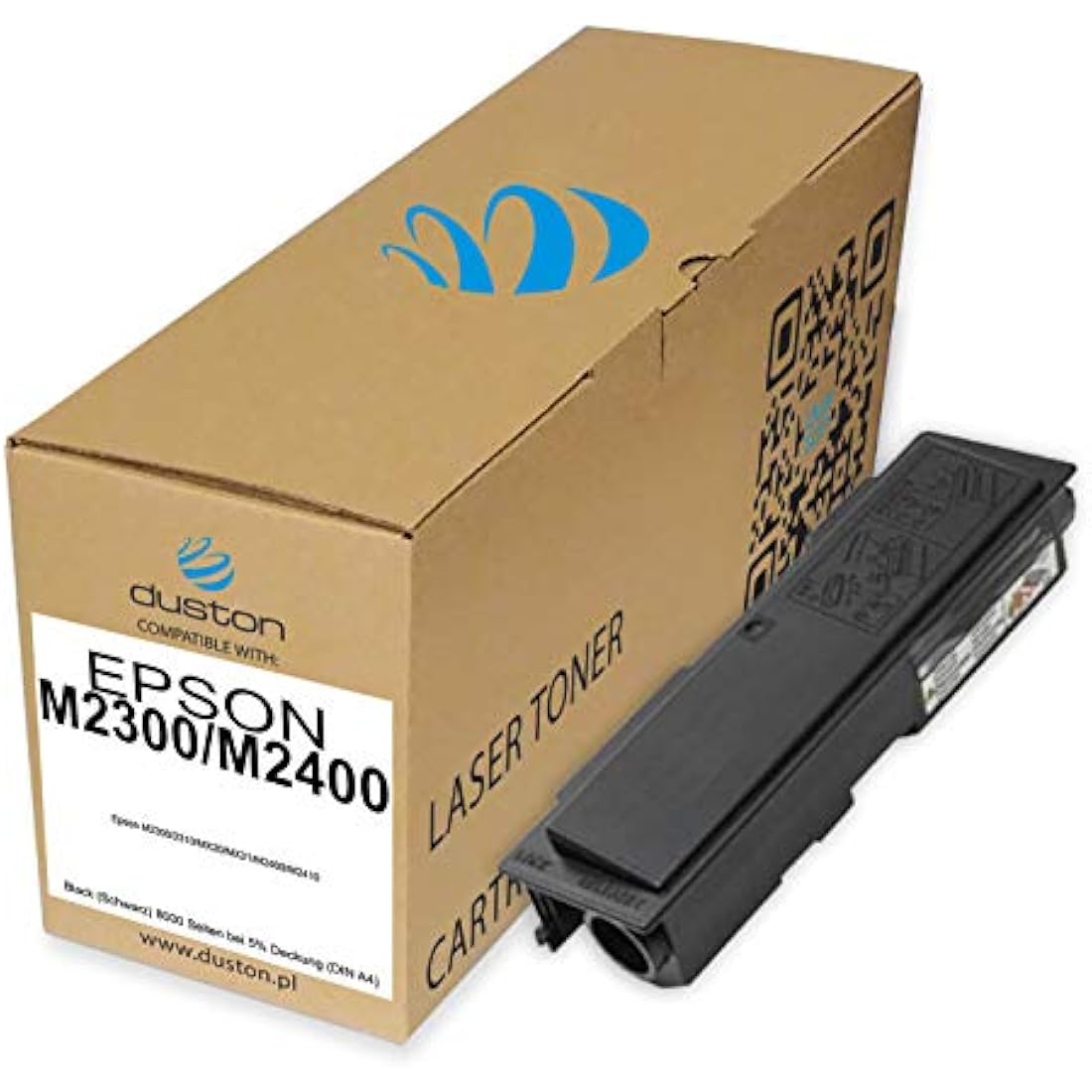 duston M2300/M2400, S050584 Black Toner Compatible with Epson M2300 M2310 MX20 MX21 M2400 M2410