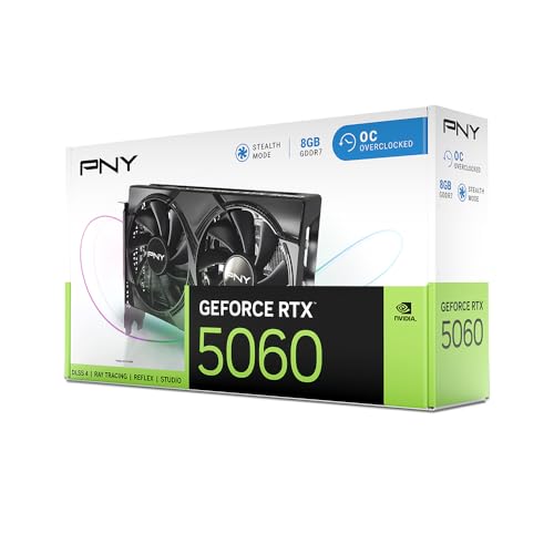 PNY GEFORCE RTX™ 5060 Ti 8GB ARGB Overclocked Triple Fan DLSS 4
