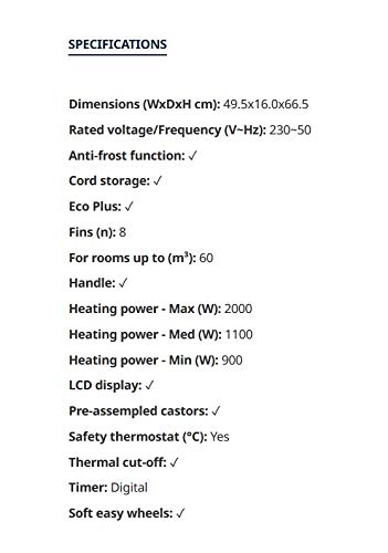 De'Longhi Dragon 4 TRDSX40820E.WB, Oil Filled Radiator with Electronic Timer, Quiet Heater with Functional Design, Chimney Design and Castors, Safety Thermostat, 3 Fan Settings, 2000W, White/Beige